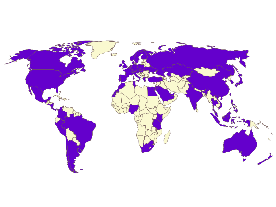 World Map of Frazee Experience
